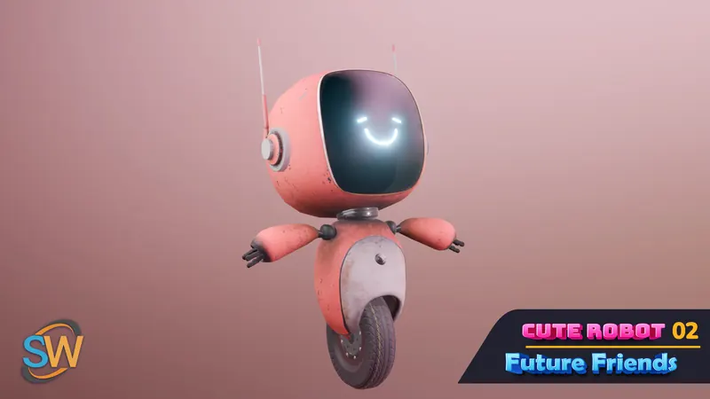Cute Robot 02 Future Friends character