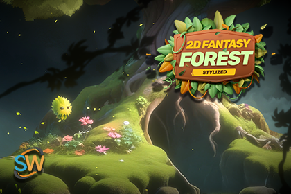 2D Stylized Fantasy Forest